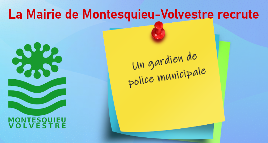 La Mairie recrute un gardien de police municipale  Mairie de